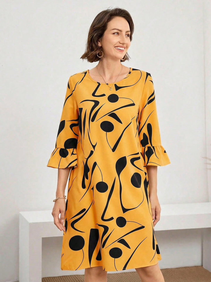 Rochie scurtă SHEIN, galben