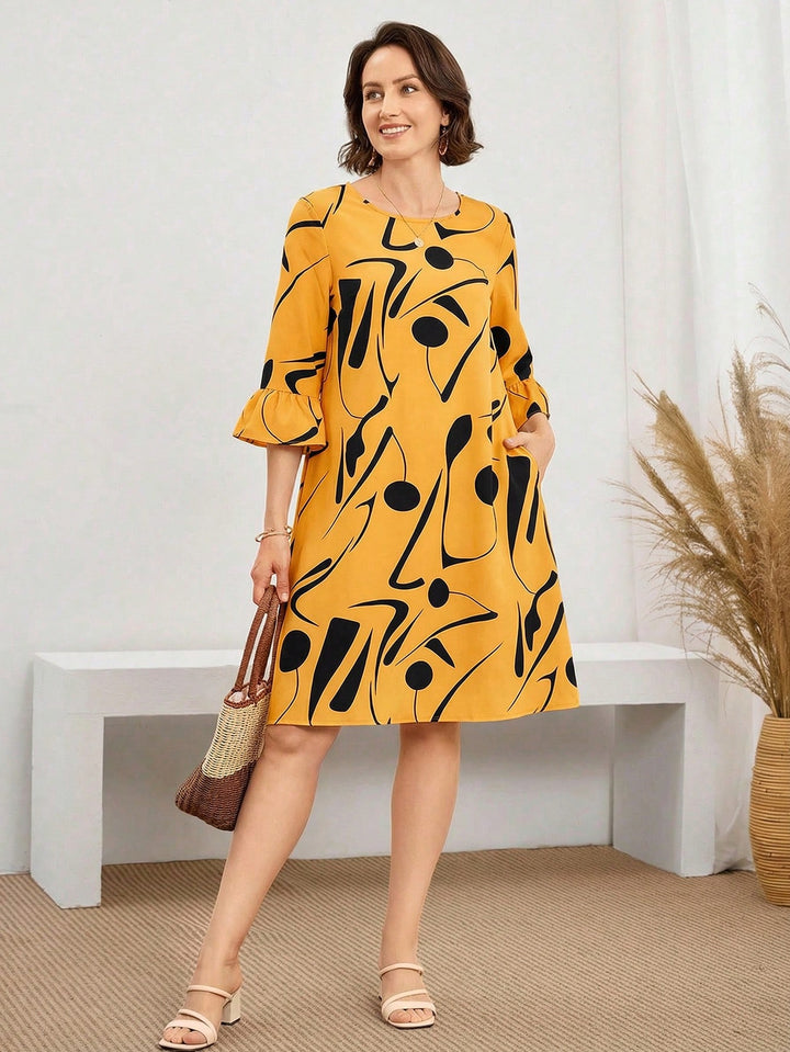 Rochie scurtă SHEIN, galben