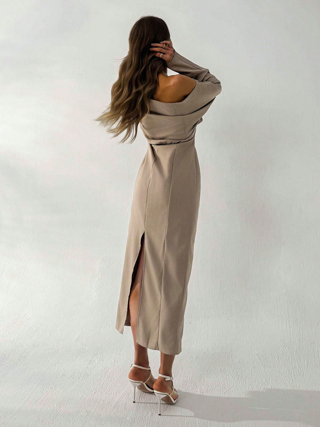 Rochie maxi SHEIN, portocaliu