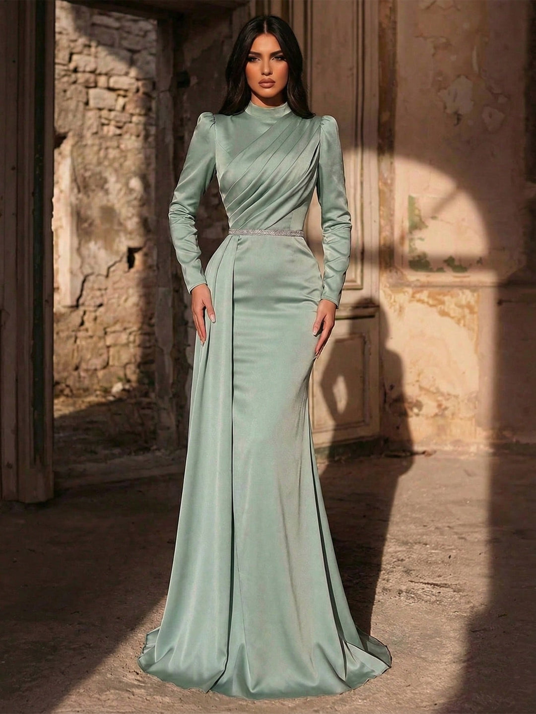 Rochie SHEIN, verde