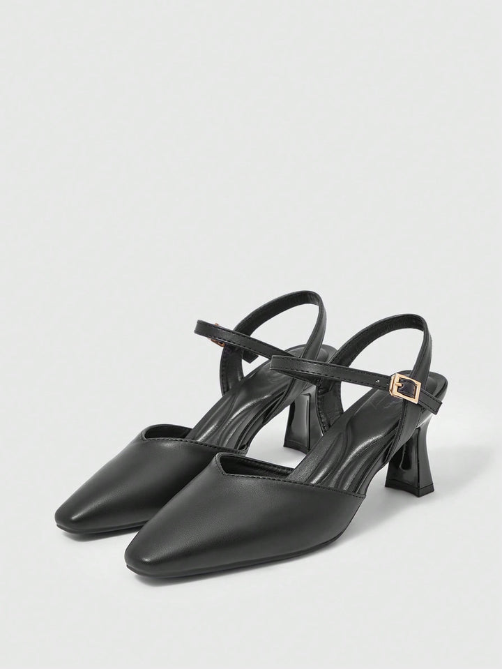 Pantofi cu toc SHEIN, negru