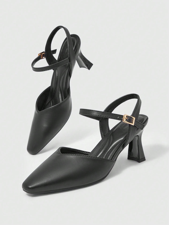 Pantofi cu toc SHEIN, negru