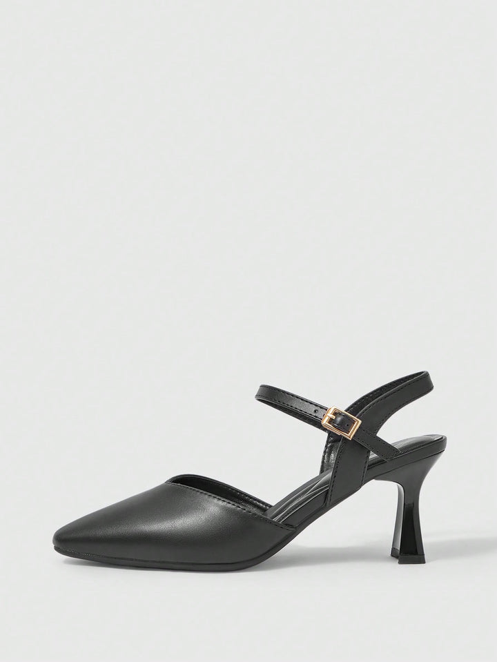 Pantofi cu toc SHEIN, negru