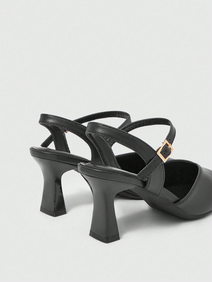 Pantofi cu toc SHEIN, negru