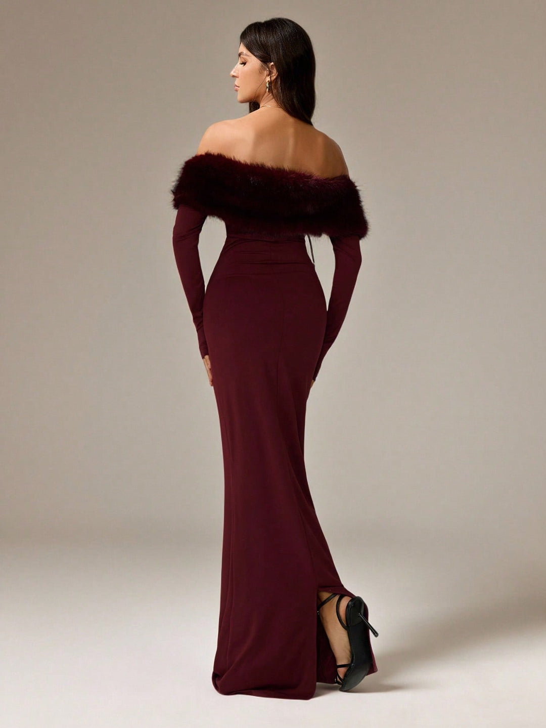Rochie maxi SHEIN, vișiniu