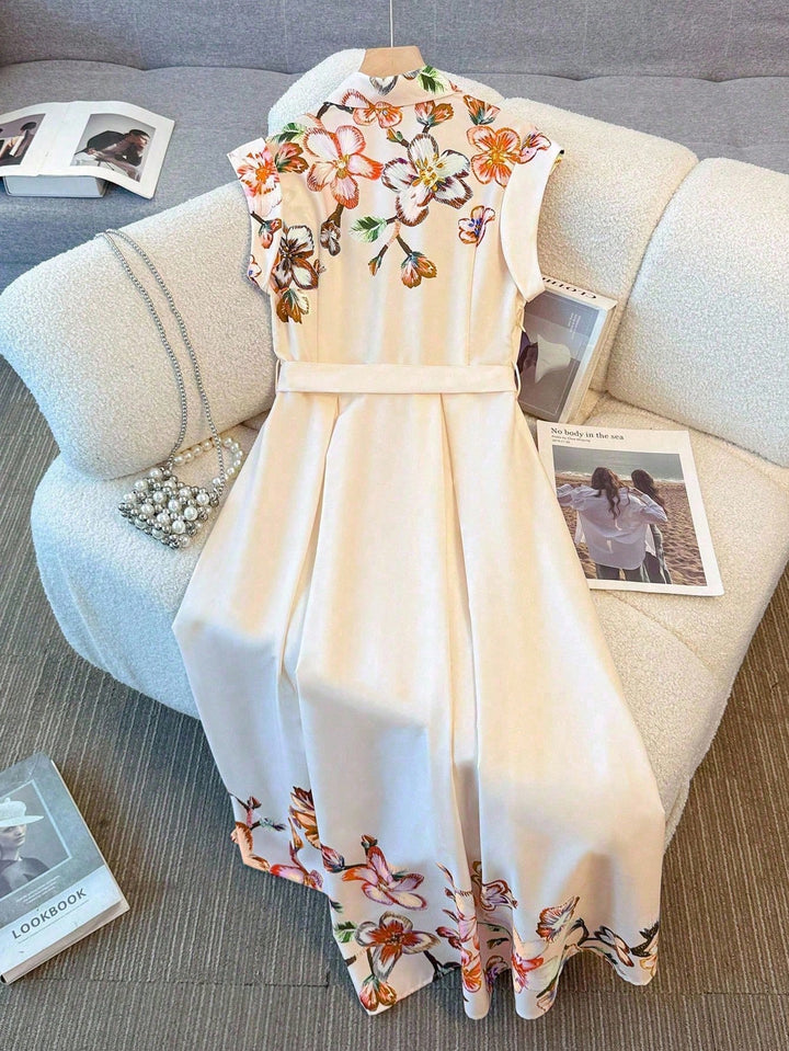 Rochie midi SHEIN, bej