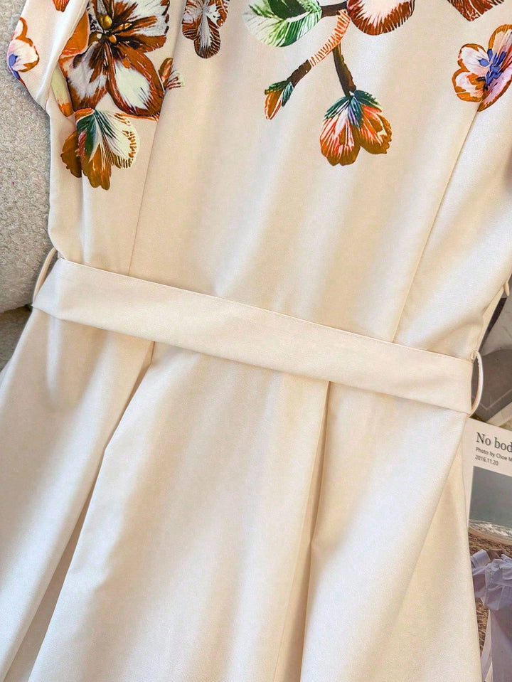 Rochie midi SHEIN, bej