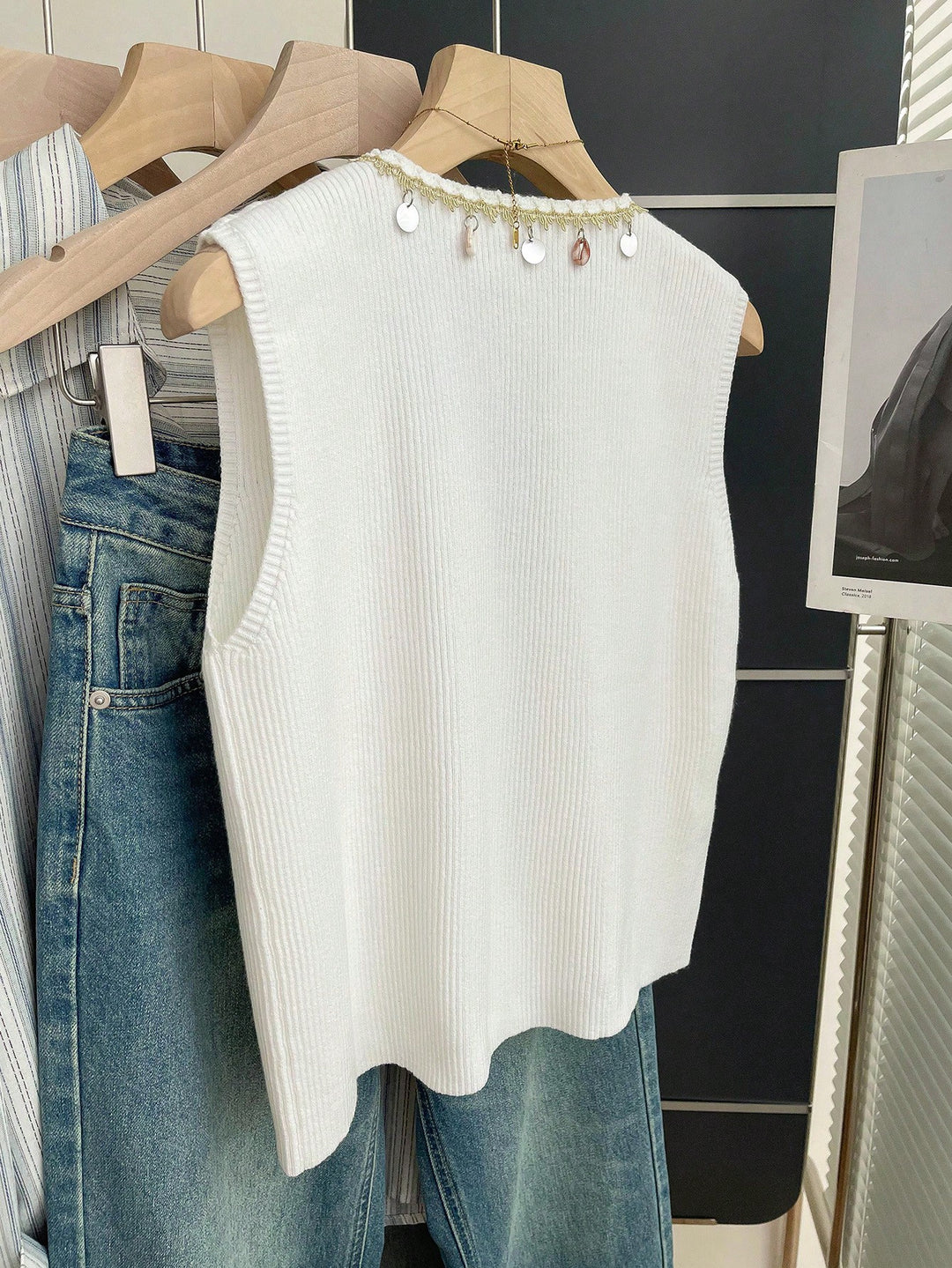 Cardigan SHEIN, alb