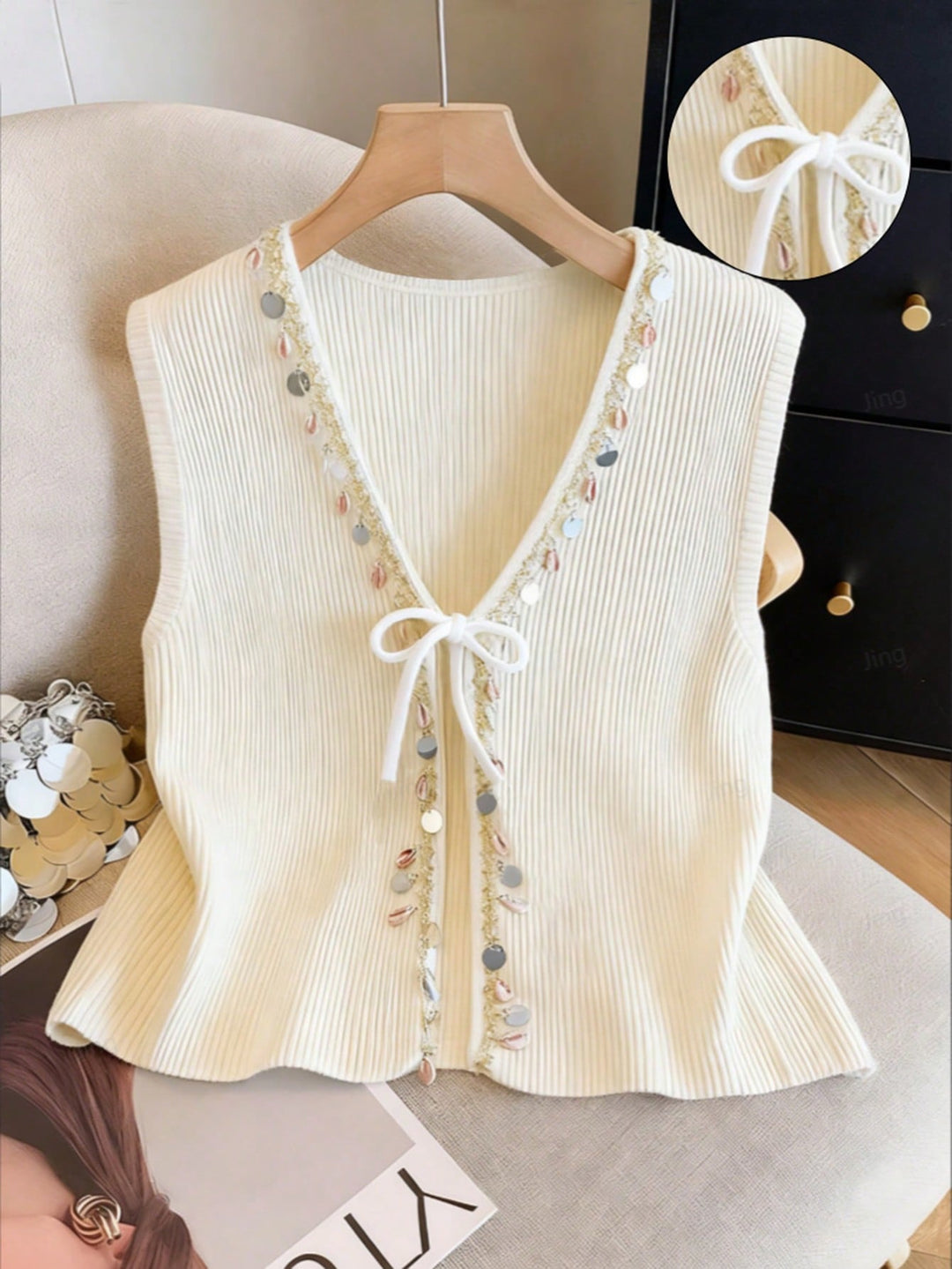Cardigan SHEIN, alb