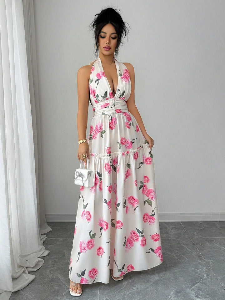 Rochie maxi SHEIN, mix culori