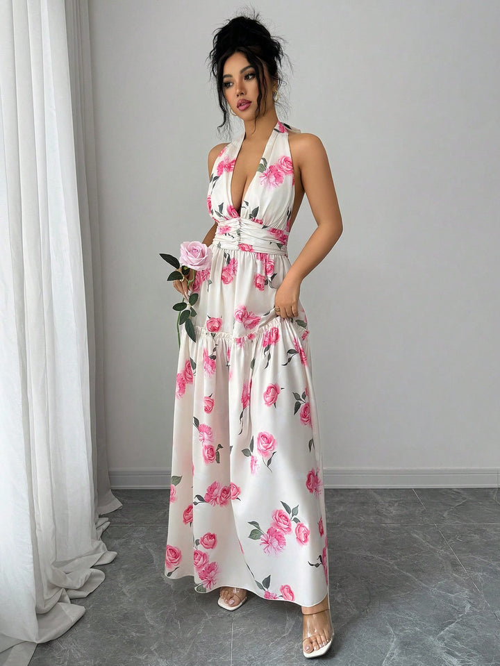 Rochie maxi SHEIN, mix culori
