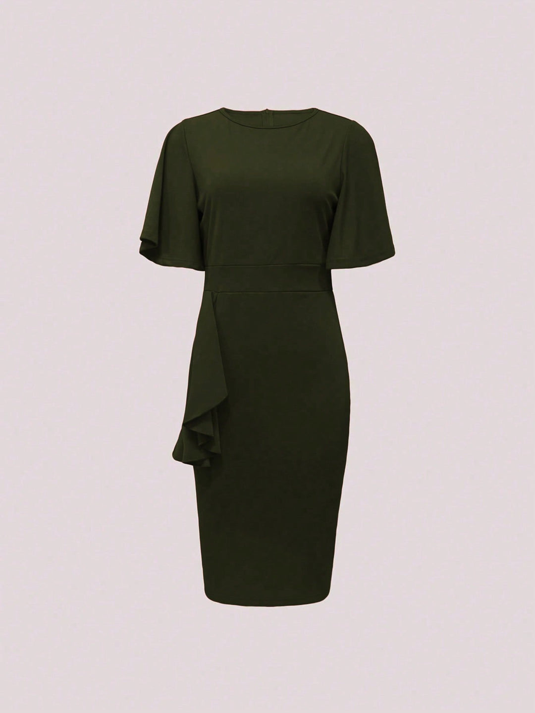 Rochie midi SHEIN, kaki