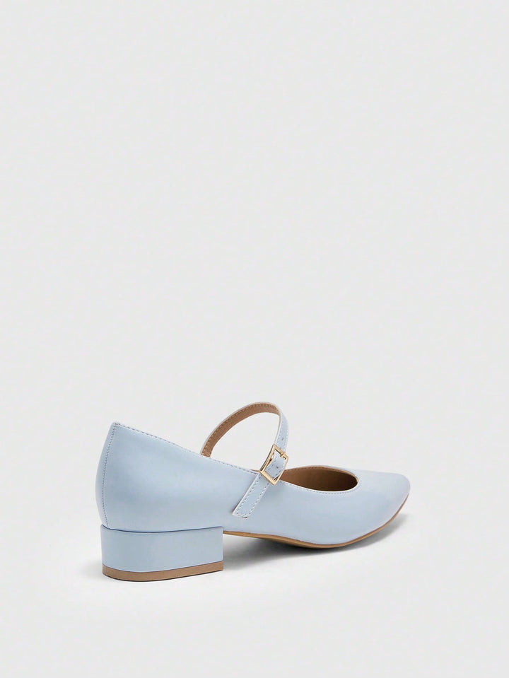 Pantofi cu toc SHEIN, albastru