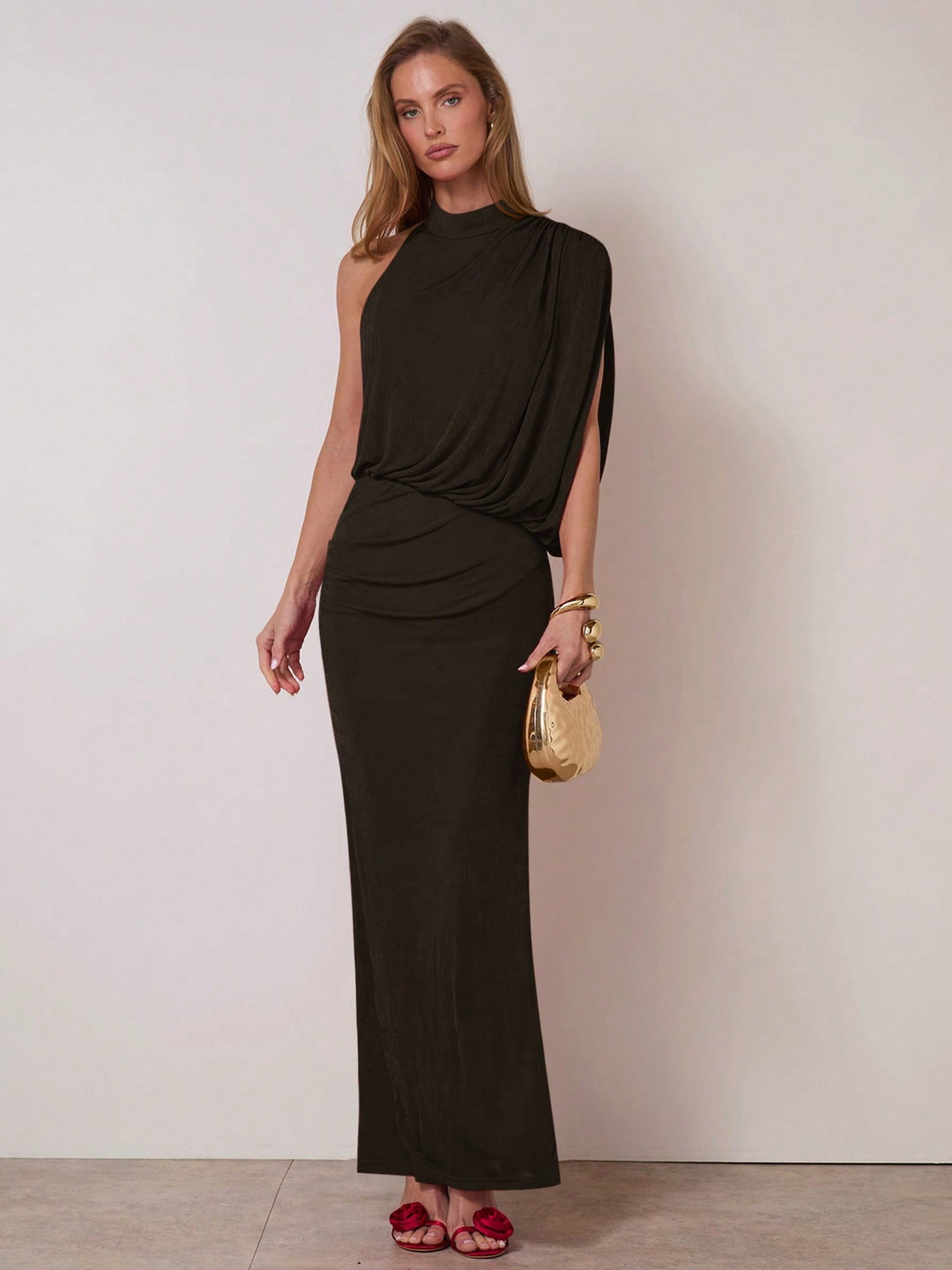 Rochie maxi SHEIN, maro