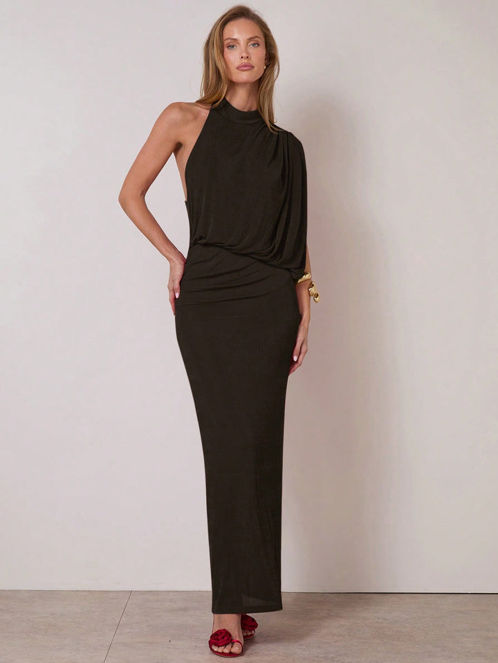 Rochie maxi SHEIN, maro