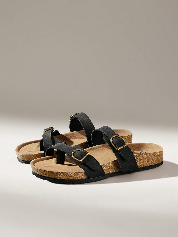 SHEIN Sliders, Black