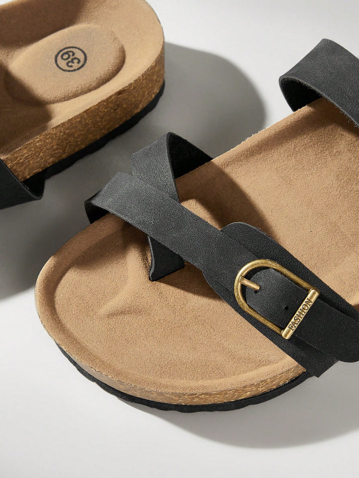 SHEIN Sliders, Black