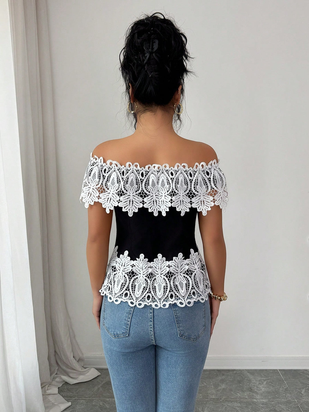 Top SHEIN, negru