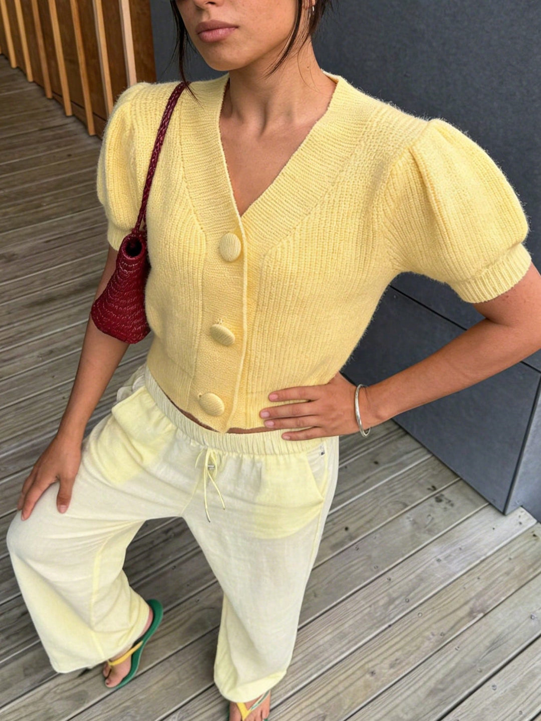 Cardigan SHEIN, galben