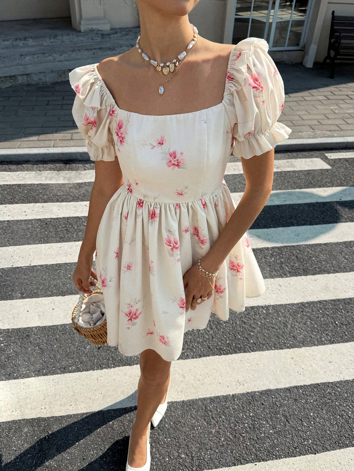 Rochie scurtă SHEIN, bej
