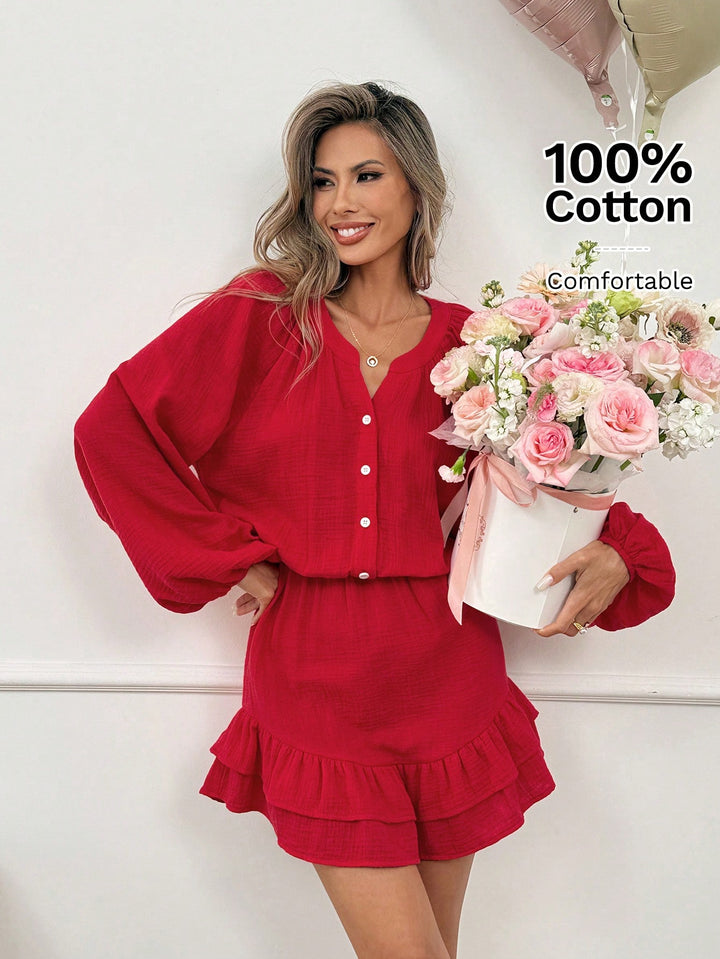 Rochie scurtă SHEIN, roșu