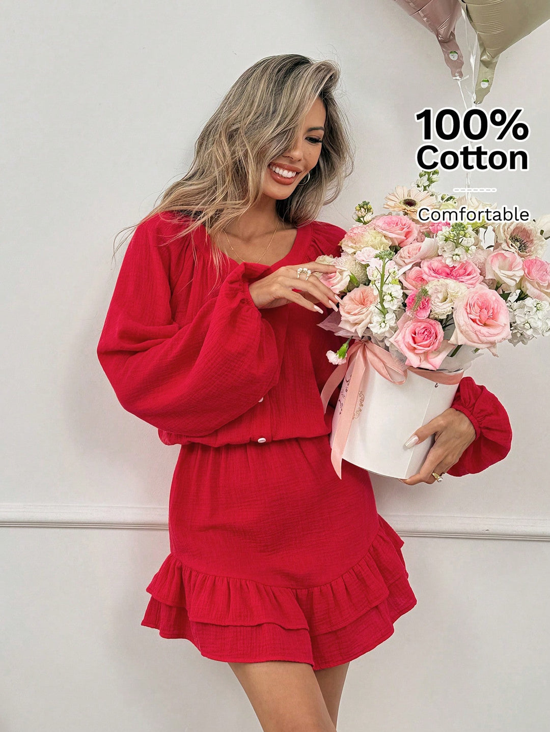 Rochie scurtă SHEIN, roșu