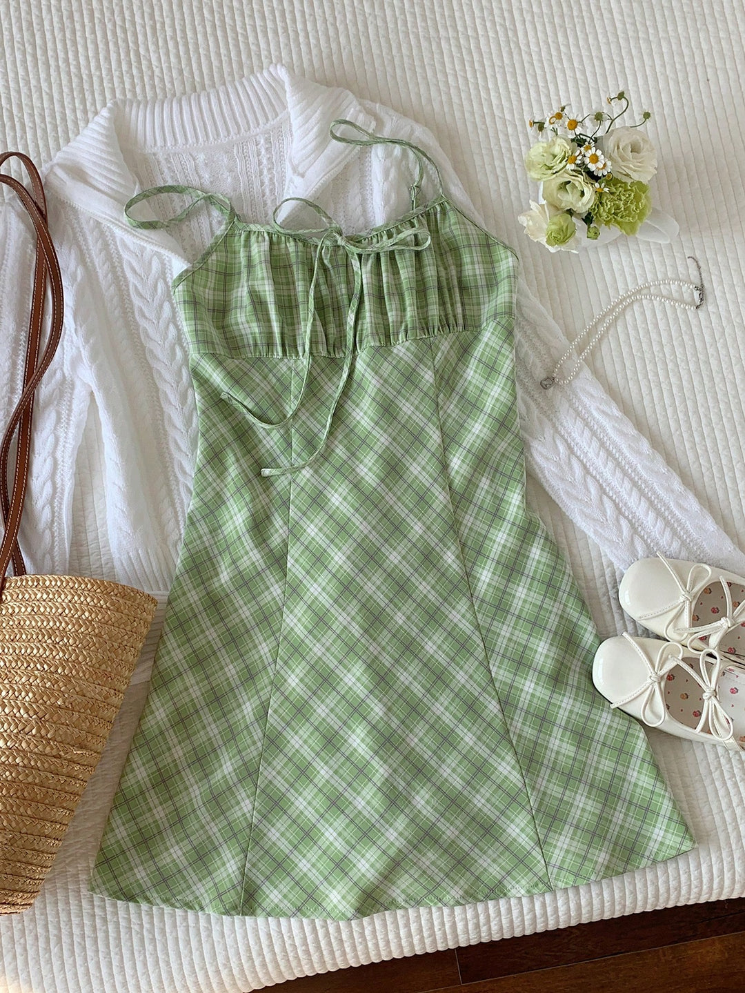 Rochie mini SHEIN, verde