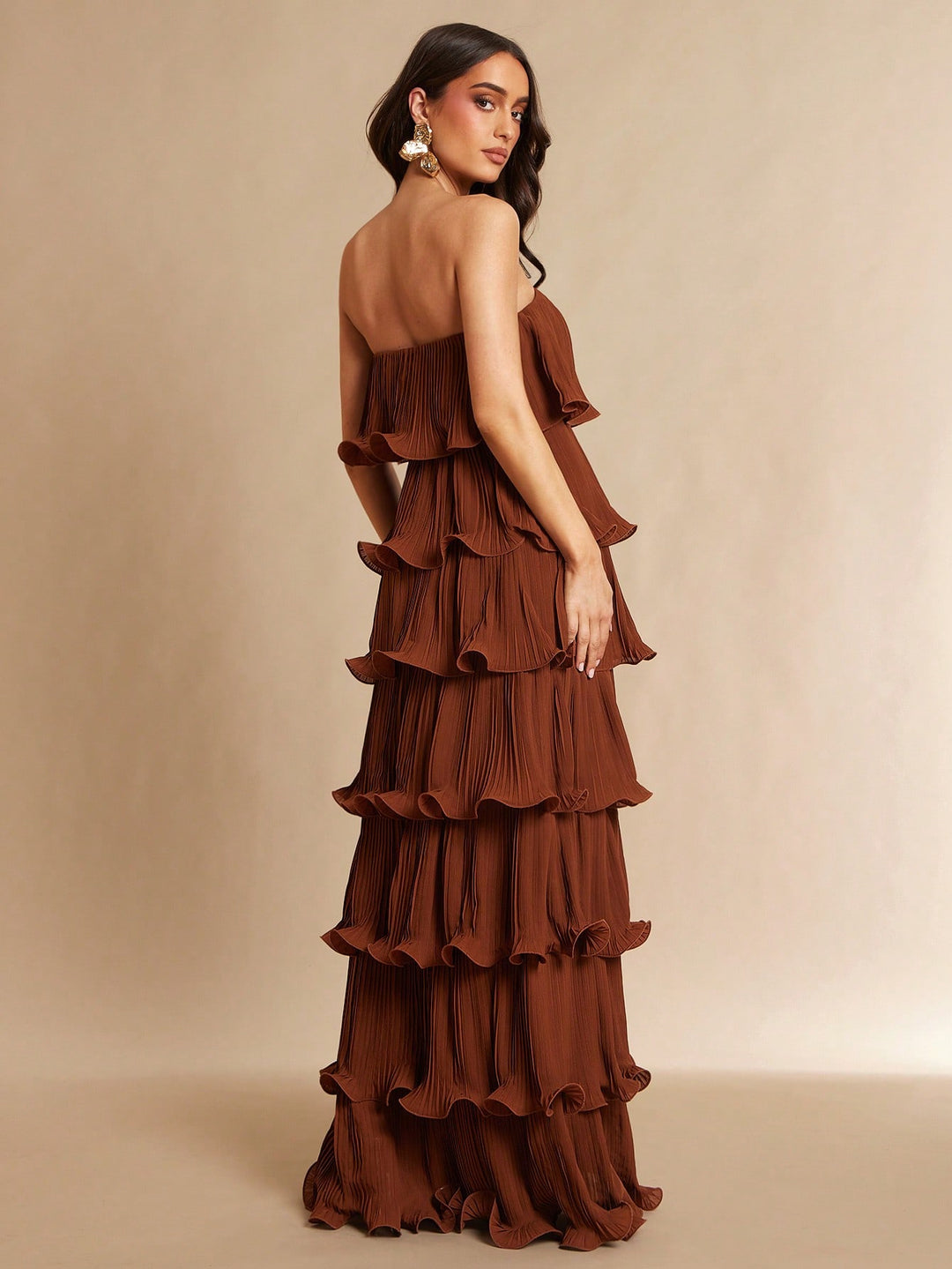 Rochie maxi SHEIN, maro