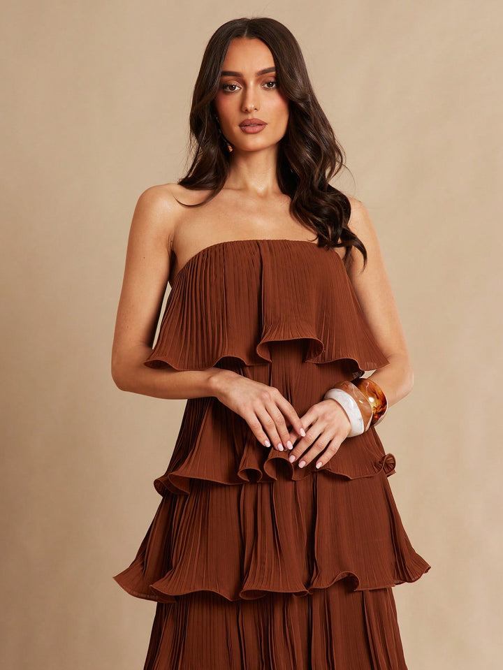 Rochie maxi SHEIN, maro