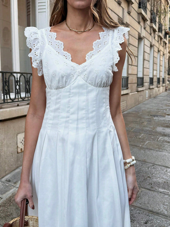 Rochie midi SHEIN, alb