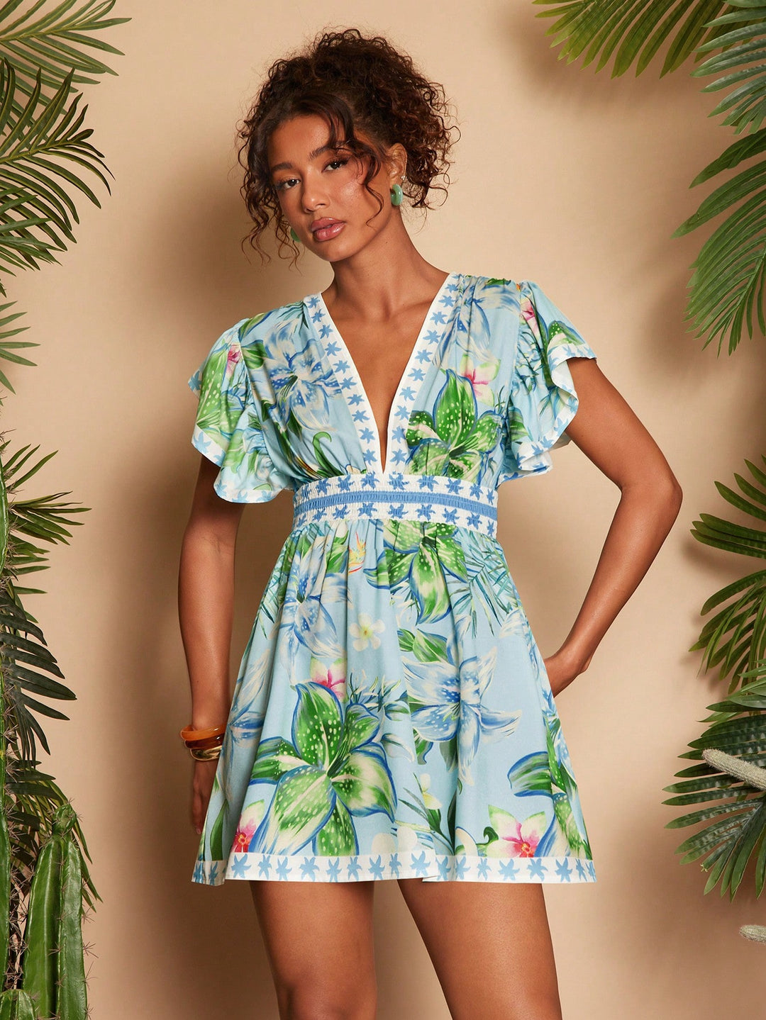 SHEIN mini ruha, zöld