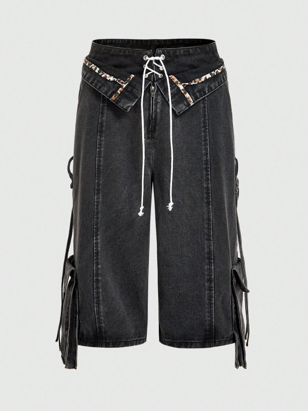 Pantaloni scurți SHEIN, negru