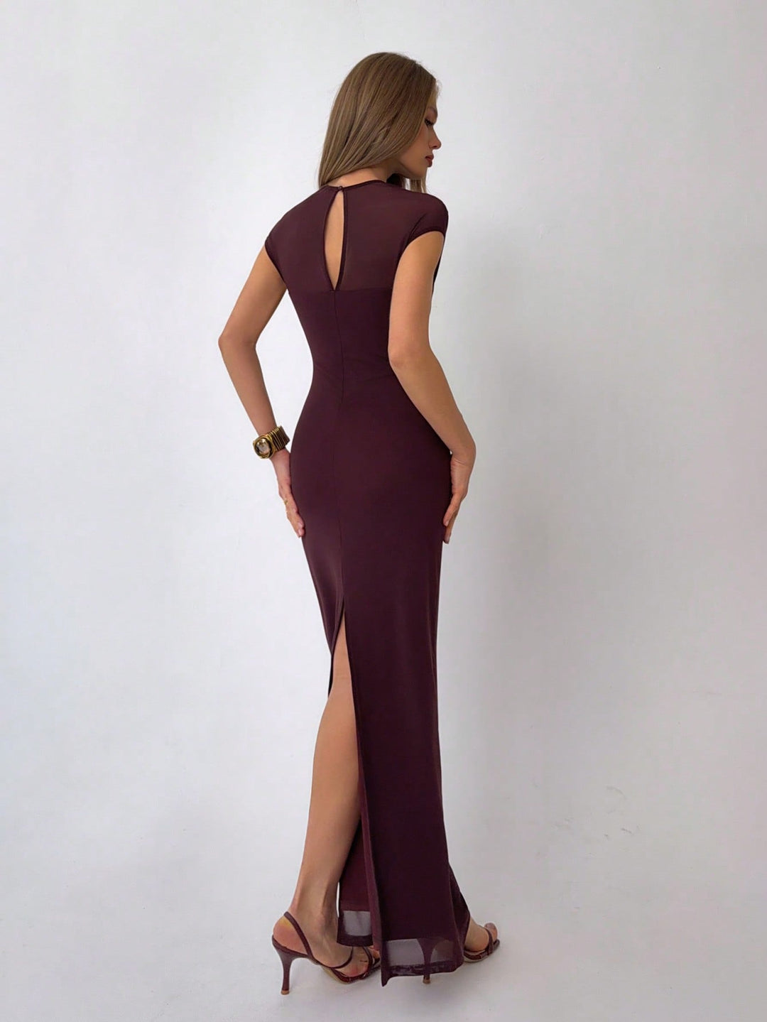 Rochie midi SHEIN, vișiniu