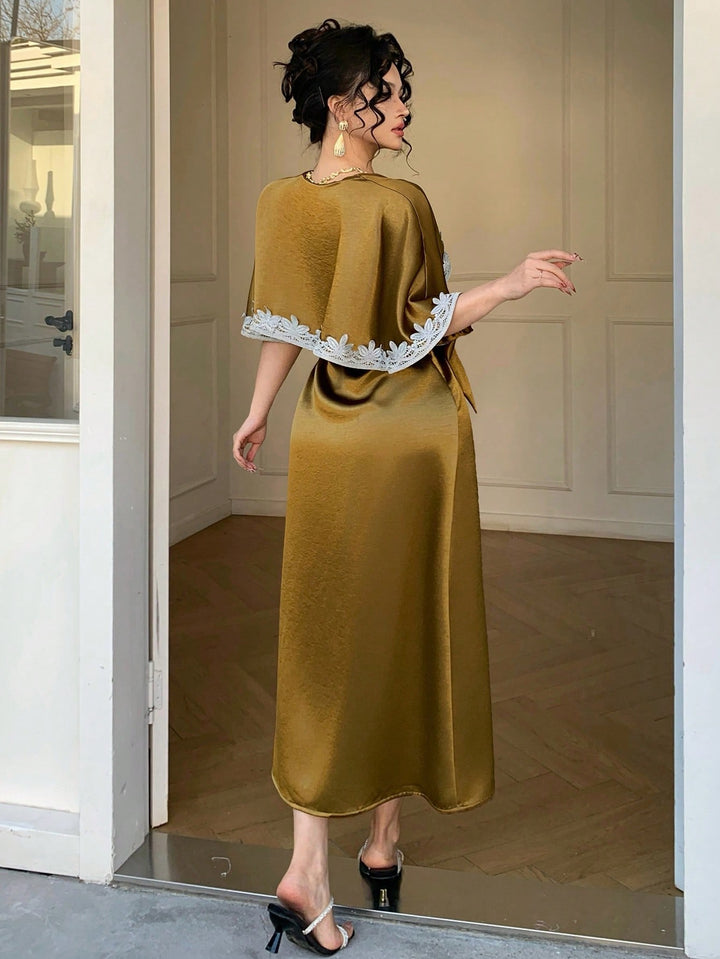 Rochie maxi SHEIN, auriu