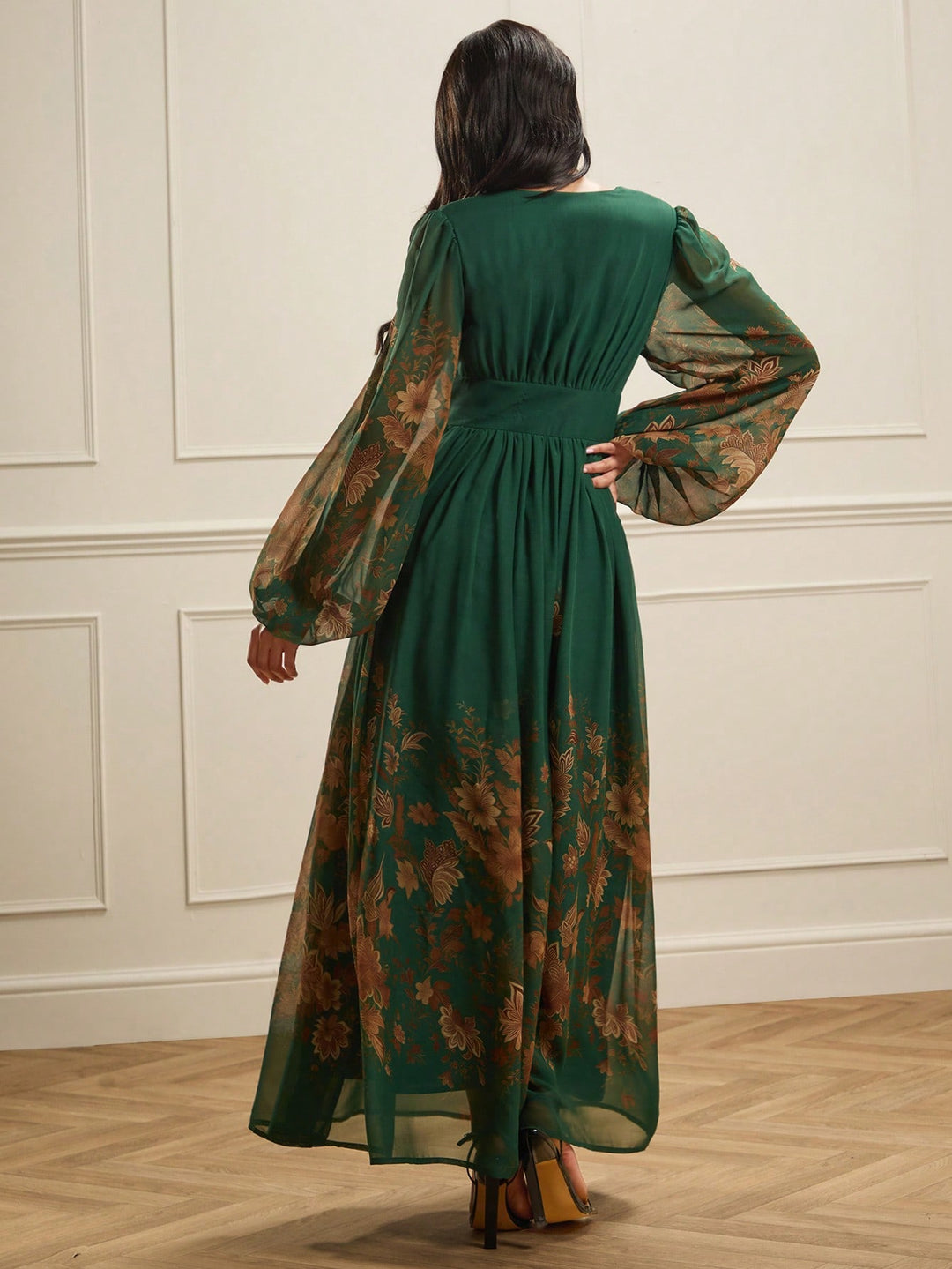 Rochie maxi SHEIN, verde
