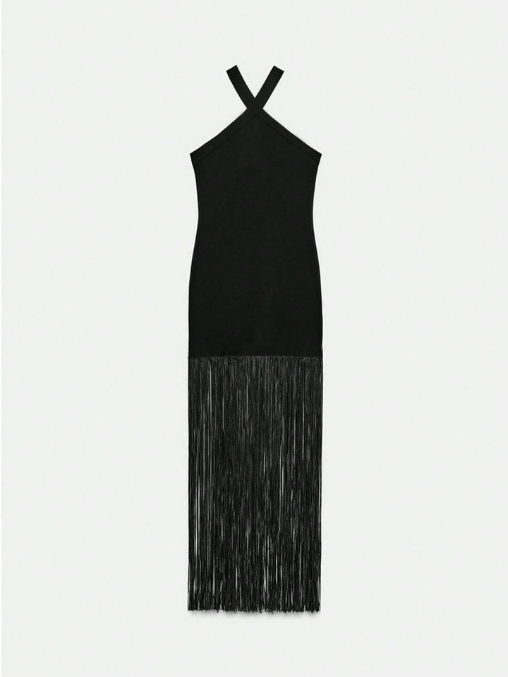 SHEIN maxi ruha, fekete