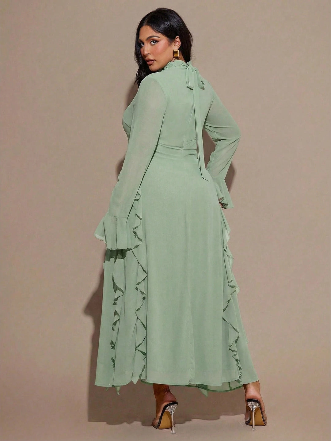 Rochie maxi SHEIN, verde