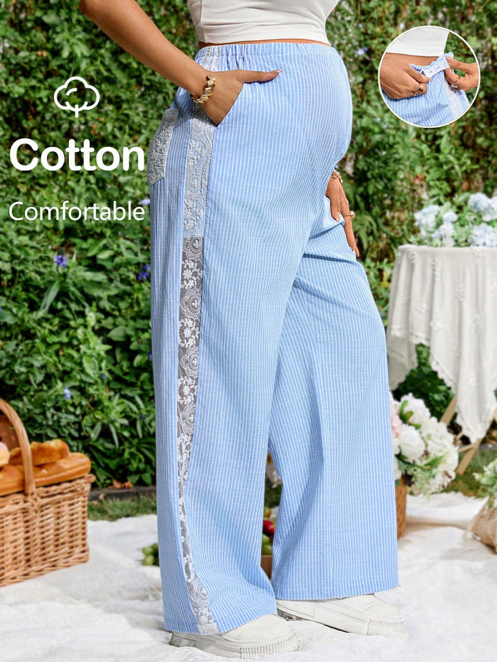 Pantaloni SHEIN, albastru