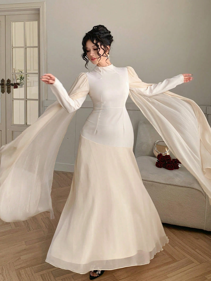 Rochie maxi SHEIN, portocaliu