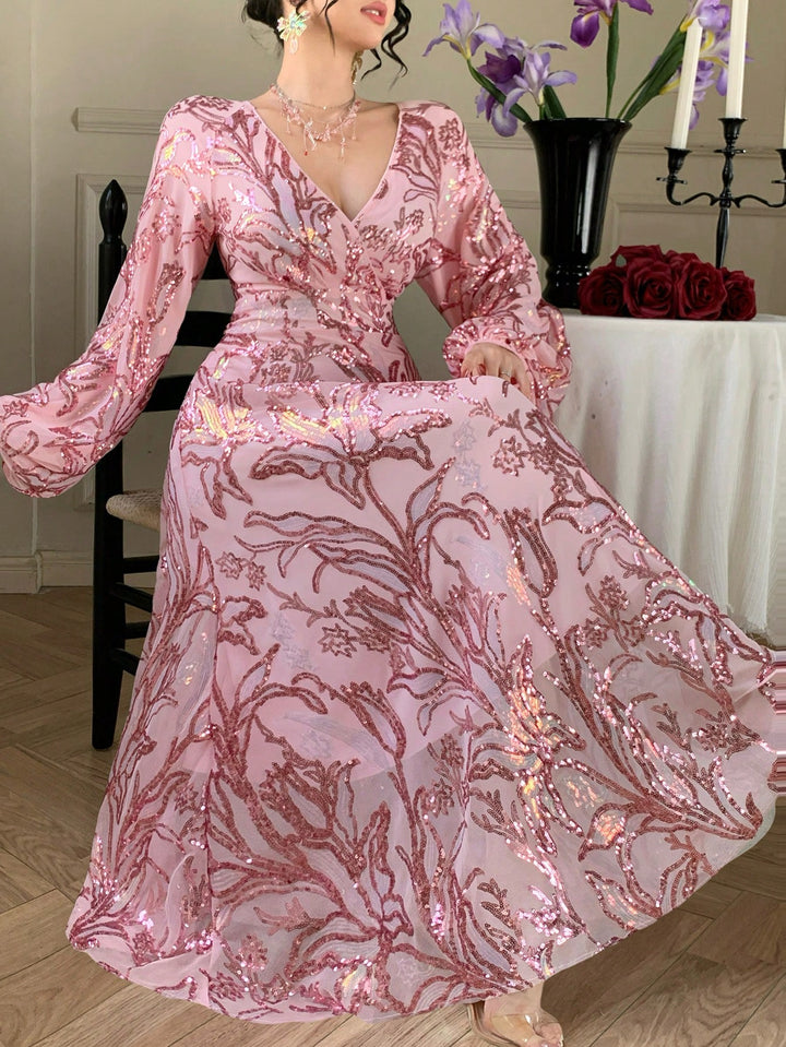 SHEIN maxi ruha, rózsaszín