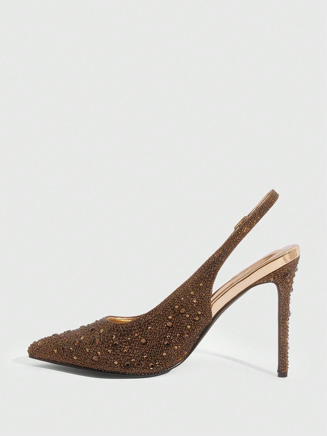Pantofi cu toc SHEIN, bronz