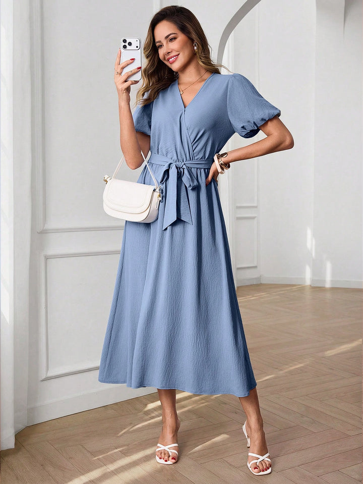 Rochie midi SHEIN, albastru