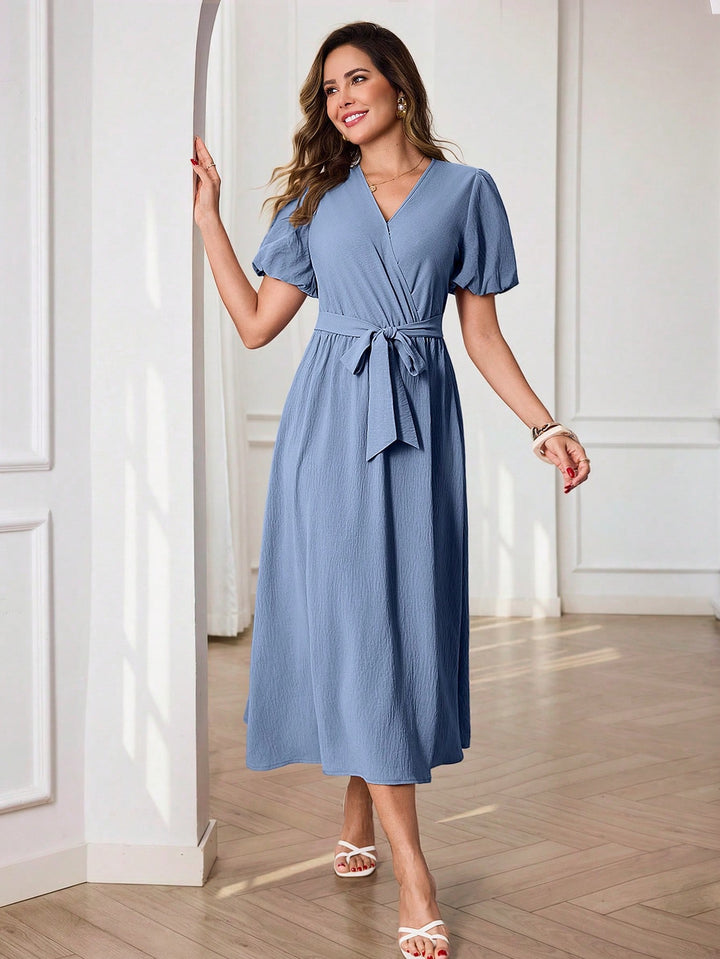 Rochie midi SHEIN, albastru