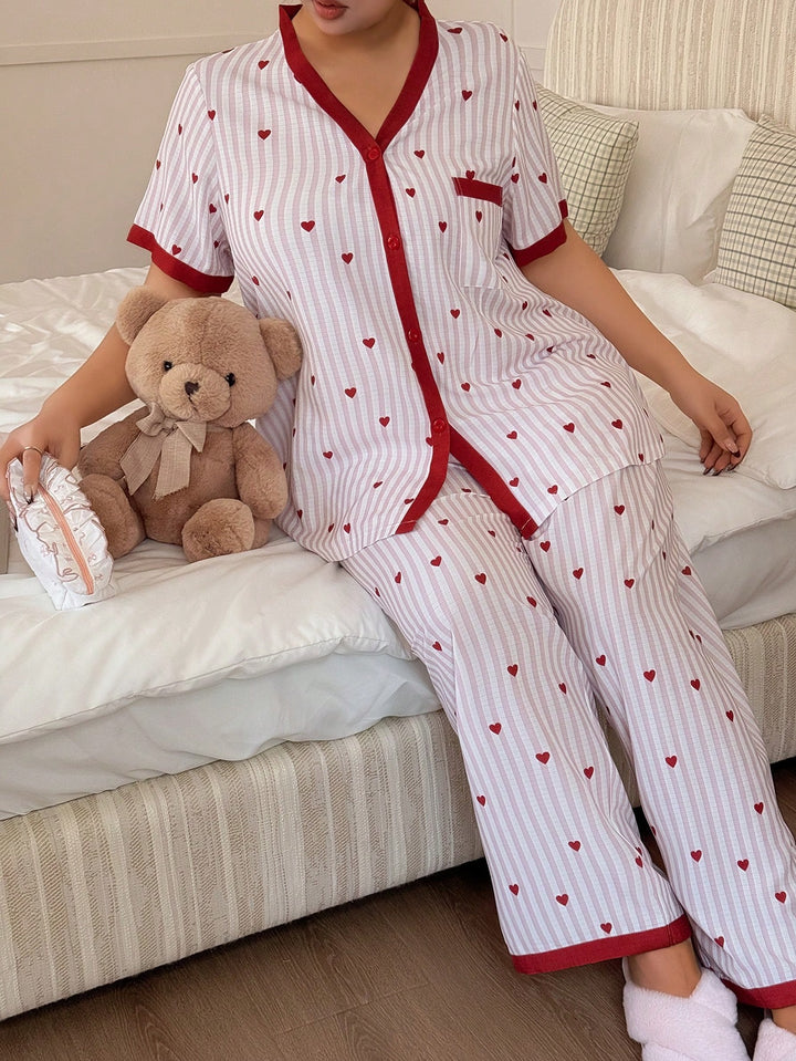 Set pijamale SHEIN, roz