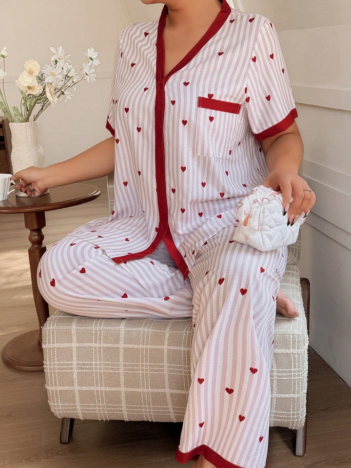 Set pijamale SHEIN, roz
