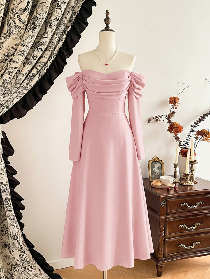 SHEIN maxi ruha, rózsaszín
