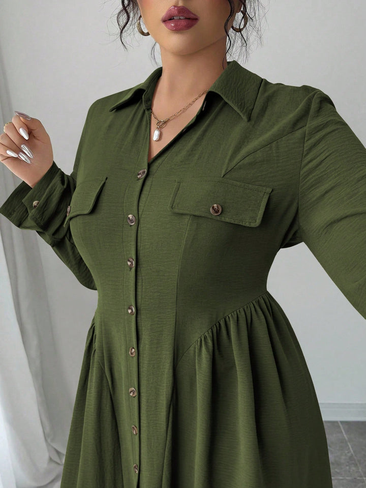 Rochie SHEIN, kaki