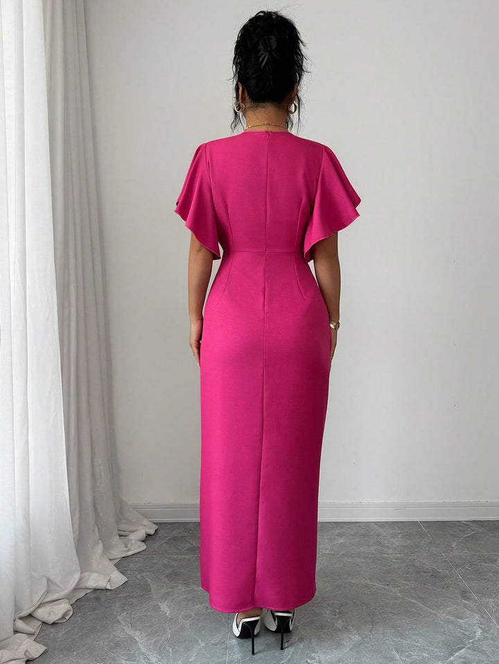 SHEIN maxi ruha, rózsaszín