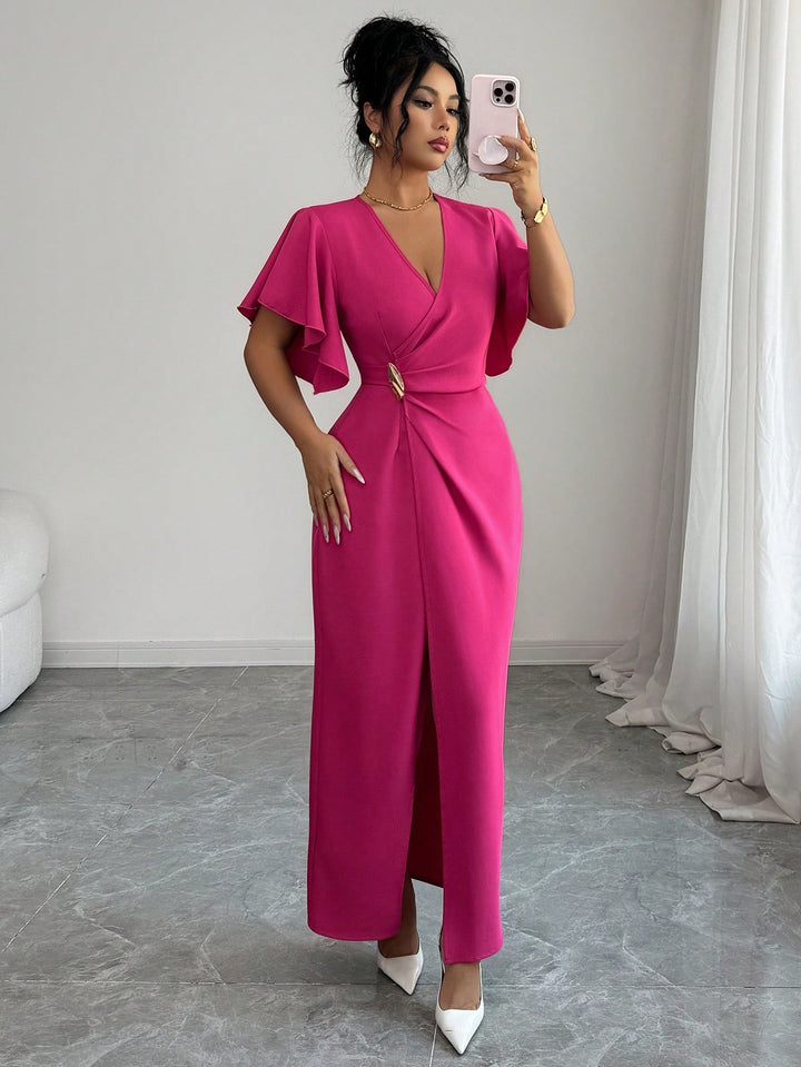 SHEIN maxi ruha, rózsaszín
