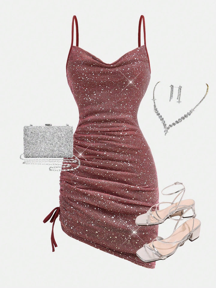 Rochie mini SHEIN, cărămiziu